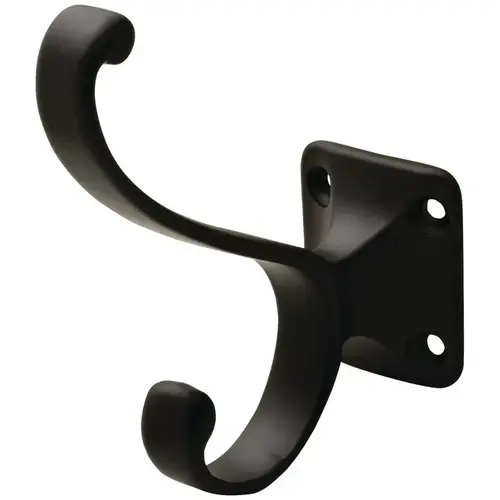 Hat & Coat Hook, 32 x 78 x 91 mm (W x D x H) Zinc, dark oil-rubbed bronze oil rubbed dark bronze Hat & Coat Hook, 32 x 78 x 91 mm (W x D x H) Zinc, dark oil-rubbed bronze oil rubbed dark bronze
