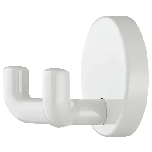 Wardrobe Hook, HEWI, Polyamide, Round Rose 44 mm 50 mm Wide range of colors, Depth: 44 mm, glossy pure white Pure white, glossy Wardrobe Hook, HEWI, Polyamide, Round Rose 44 mm 50 mm Wide range of colors, Depth: 44 mm, glossy pure white Pure white, glossy