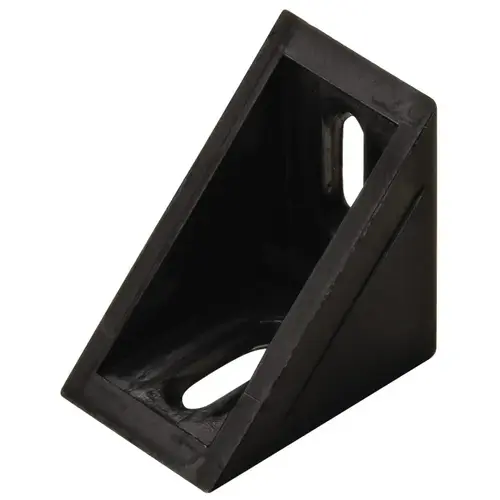 Corner Bracket, Plastic Black Black