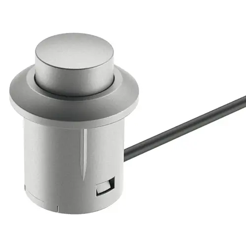 Push Switch, Hafele Loox, On/Off Switching Silver colored Gray Push Switch, Hafele Loox, On/Off Switching Silver colored Gray