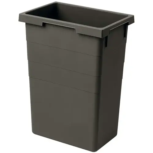 38 Liter Replacement Waste Bin, for Hailo Euro and Easy Cargo Pull Out Units Plastic, Light gray Light gray