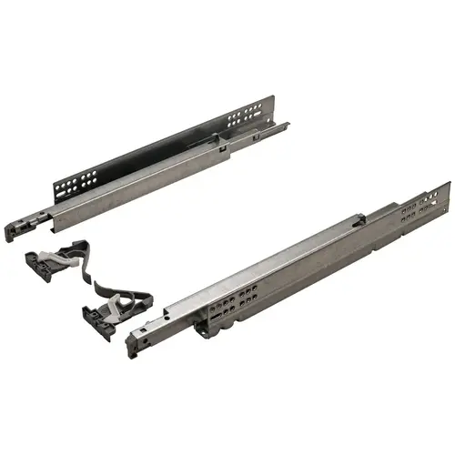 Salice A7555 Futura 16 Slide, Full Extension, 75 lbs 229 mm 229 mm drawer box length Zinc Pair Salice A7555 Futura 16 Slide, Full Extension, 75 lbs 229 mm 229 mm drawer box length Zinc Pair