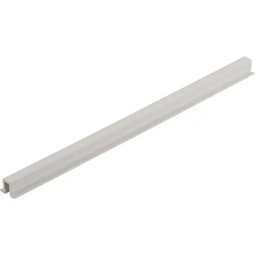Hafele 404.14.701 Single Guide Track, Plastic Material, For Top And Bottom Of Cabinet, 8FT 2-7/16" Length, White Finish, Slido F-Line12 Single Guide Track, Plastic Material, For Top And Bottom Of Cabinet, 8FT 2-7/16" Length, White Finish, Slido F-Line12