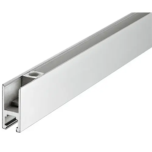 Top Door Rail,   For tempered glass doors, Matt