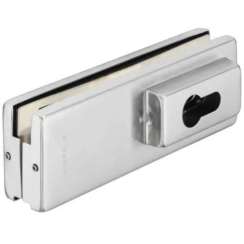 Corner Door Patch Lock,  For tempered glass doors, Matt matt