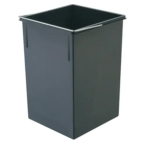 15 Liter Replacement Waste Bin, for Hailo Easy Cargo 30 Plastic, graphite gray, dim.: 220 x 220 x 350 mm Graphite gray