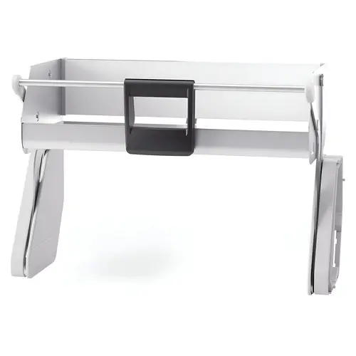 Hafele 504.69.713 iMOVE Pull Down Unit, for Face Frame, with Shim 24" cabinet width, silver/white, single shelf iMOVE Pull Down Unit, for Face Frame, with Shim 24" cabinet width, silver/white, single shelf
