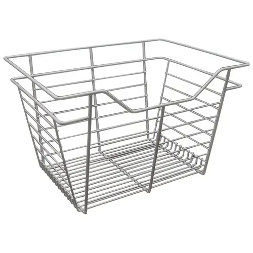 Wire Closet Basket, with Full Extension Slides White, 14" x 17" x 11", with white 14" slides Wire Closet Basket, with Full Extension Slides White, 14" x 17" x 11", with white 14" slides