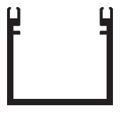 CRL-U.S. Aluminum D17411 Clear Anodized Division Bar Deep Face - 24'-2" Stock Length