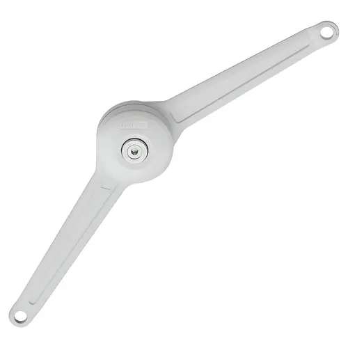 Lid stay/flap stay, Duo Forte, Individual Component For wooden flaps or flaps with aluminum frame, white White Lid stay/flap stay, Duo Forte, Individual Component For wooden flaps or flaps with aluminum frame, white White