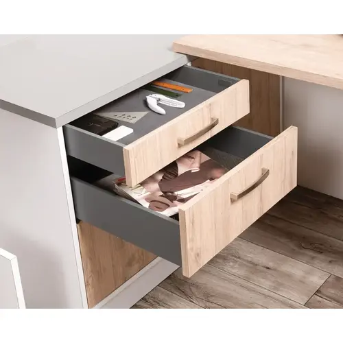 Drawer side runner system, Hafele Matrix Box Slim A, 89 mm Drawer Height 10 5/8" 10 5/8" (10 5/8") 270 mm nominal length; white Drawer side runner system, Hafele Matrix Box Slim A, 89 mm Drawer Height 10 5/8" 10 5/8" (10 5/8") 270 mm nominal length; white