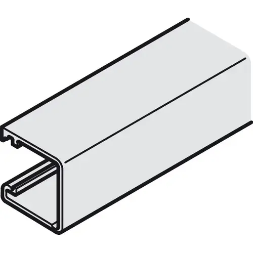 Vertical Profile, For clip fixing to the side, 19 x 20 mm (W x H) For Hawa Regal VF, Length: 2500 mm Silver colored, anodized Vertical Profile, For clip fixing to the side, 19 x 20 mm (W x H) For Hawa Regal VF, Length: 2500 mm Silver colored, anodized