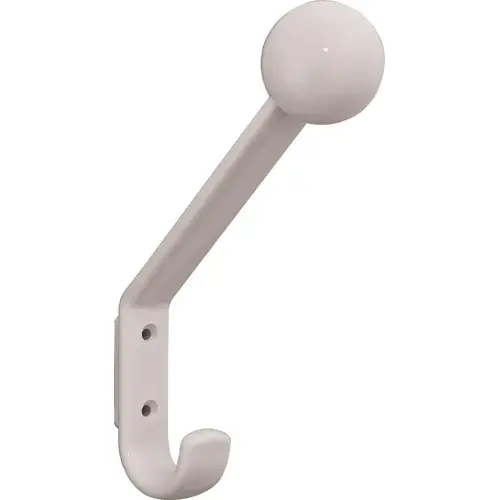 Coat and Hat Hook, HEWI, Polyamide, 22 x 117 x 174 mm Hat and coat hook, wide range of colors, Pure white Pure white, glossy Coat and Hat Hook, HEWI, Polyamide, 22 x 117 x 174 mm Hat and coat hook, wide range of colors, Pure white Pure white, glossy