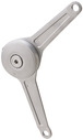 Matt, chrome plated
