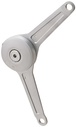 Matt, chrome plated