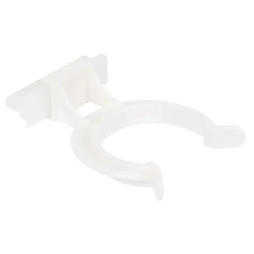 Plinth Panel Clip, also suitable for Hafele AXILO 78 plinth system Groove mounted with panel holder, plastic, Groove mount White, transparent