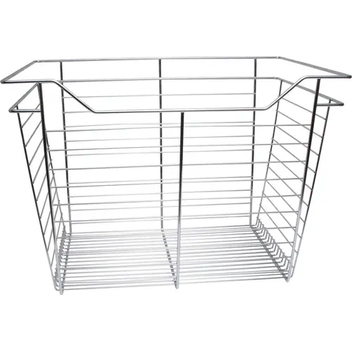 Wire Closet Basket, with Full Extension Slides Chrome-plated, 16" x 23" x 17", with zinc-plated 16" slides Wire Closet Basket, with Full Extension Slides Chrome-plated, 16" x 23" x 17", with zinc-plated 16" slides