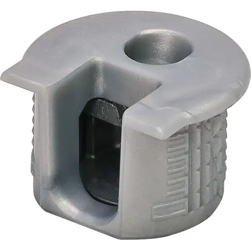 Connector Housing, Rafix 20 System, without Ridge, Plastic 9.5 mm 14.2 mm +0.2 mm 19 - 26 mm without with Tightening Element, For wood thickness 19 mm, gray White aluminum, RAL 9006 Connector Housing, Rafix 20 System, without Ridge, Plastic 9.5 mm 14.2 mm +0.2 mm 19 - 26 mm without with Tightening Element, For wood thickness 19 mm, gray White aluminum, RAL 9006