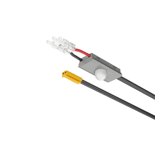 Motion detector, Loox5, Monochrome 8 mm (5/16") Strip Lights in Aluminum Profiles Automatic on/off switching, Voltage 12 V, max. connected wattage 60 W Silver colored Motion detector, Loox5, Monochrome 8 mm (5/16") Strip Lights in Aluminum Profiles Automatic on/off switching, Voltage 12 V, max. connected wattage 60 W Silver colored