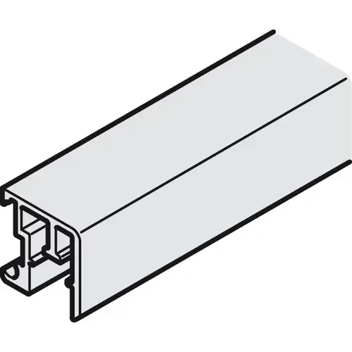 Single Guide Track, For clip fixing, 20 x 20 mm (W x H) for Hawa Regal VF, Length: 2.5 m; 8' 2 7/16" Silver colored, anodized Single Guide Track, For clip fixing, 20 x 20 mm (W x H) for Hawa Regal VF, Length: 2.5 m; 8' 2 7/16" Silver colored, anodized