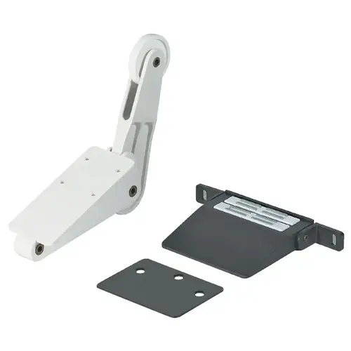 Door Opener, for Hinged Base Cabinet Doors plinth height: min. 100 mm Foot pedal: Brown Spring roller element: White Counterplate: Black, lacquered Door Opener, for Hinged Base Cabinet Doors plinth height: min. 100 mm Foot pedal: Brown Spring roller element: White Counterplate: Black, lacquered