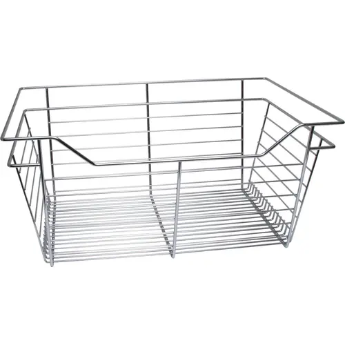 Wire Closet Basket, with Full Extension Slides Chrome-plated, 16" x 23" x 11", with zinc-plated 16" slides Wire Closet Basket, with Full Extension Slides Chrome-plated, 16" x 23" x 11", with zinc-plated 16" slides