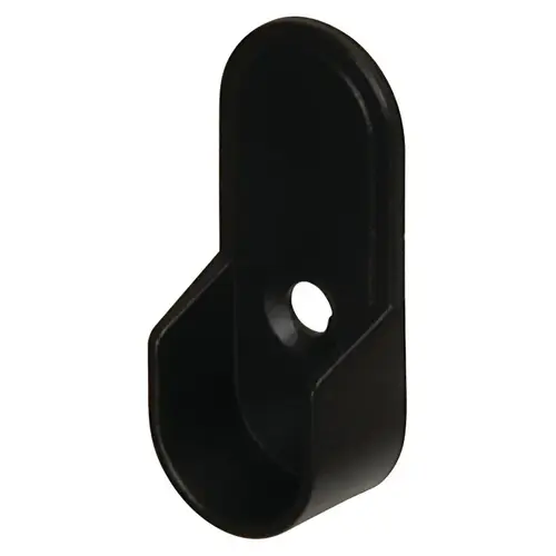 Wardrobe Tube Support with Dowels, for Oval Wardrobe Tubes For insertion into 32 mm system holes, Black