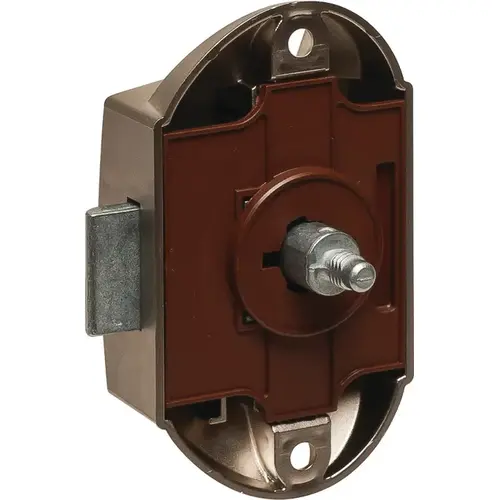 Push-Lock, Profile Rod Version Brown Brown, Matt nickel plated