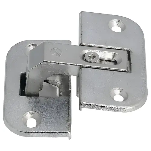 Pie-Cut Corner, 78 Degree Opening Angle, Zinc Alloy Material, 35 Mm Cup Drilling Diameter, Nickel Plated Finish