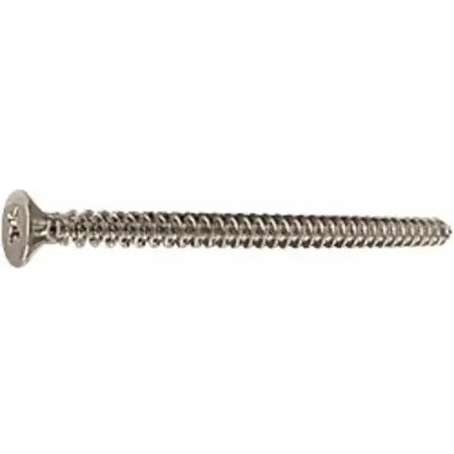 Polished Nickel 10 x 3" Wall Mounting Flat Head Phillips Sheet Metal Screws Polished Nickel 10 x 3" Wall Mounting Flat Head Phillips Sheet Metal Screws