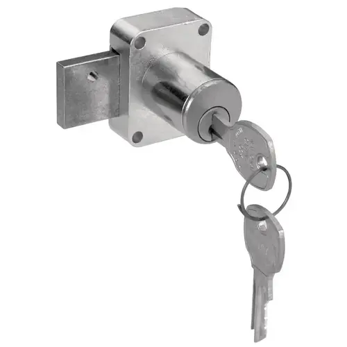 Cabinet Door Lock, Keyed Alike 101 C8173-101-26D National Lock - High Security, Brushed chrome, key #101 Brushed chrome Cabinet Door Lock, Keyed Alike 101 C8173-101-26D National Lock - High Security, Brushed chrome, key #101 Brushed chrome