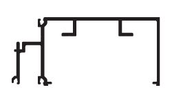 CRL-U.S. Aluminum BG66352 Horizontal for 1/4" Glass, White KYNAR Paint, 24'-2" Stock Length