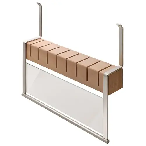 Knife Holder, Backsplash Railing System stainless steel effect Nickel matt Knife Holder, Backsplash Railing System stainless steel effect Nickel matt