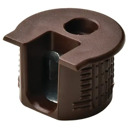Connector Housing, Rafix 20 System, without Ridge, Plastic 9.5 mm 14.2 mm +0.2 mm 19 - 26 mm without with Tightening Element, For wood thickness 19 mm, brown Sepia brown, RAL 8014 Connector Housing, Rafix 20 System, without Ridge, Plastic 9.5 mm 14.2 mm +0.2 mm 19 - 26 mm without with Tightening Element, For wood thickness 19 mm, brown Sepia brown, RAL 8014