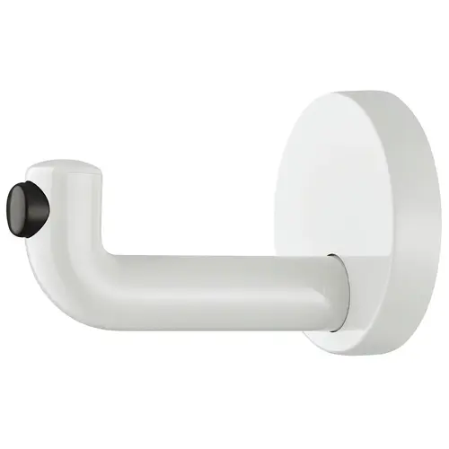 Hook with Door Buffer, HEWI, Polyamide, 70 x 105 mm Wide range of colors, Pure white, diameter 70 mm Pure white, glossy Hook with Door Buffer, HEWI, Polyamide, 70 x 105 mm Wide range of colors, Pure white, diameter 70 mm Pure white, glossy