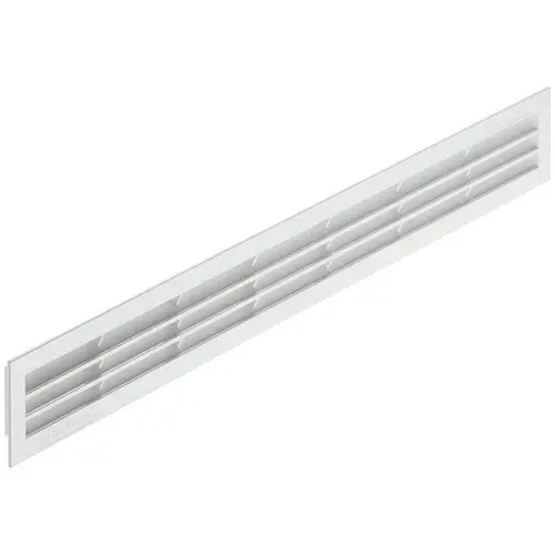 Ventilation grill, Plastic Rectangular, White, 60 x 515 mm White Ventilation grill, Plastic Rectangular, White, 60 x 515 mm White