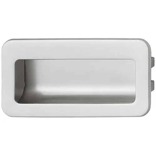 Inset Handle, Zinc Rectangular, Matt chrome, 96 mm CTC Chrome plated, matt Inset Handle, Zinc Rectangular, Matt chrome, 96 mm CTC Chrome plated, matt