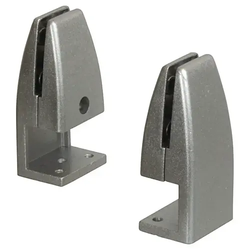 Privacy Screen Bracket, Edge Mount For top: 1' Silver metallic Privacy Screen Bracket, Edge Mount For top: 1' Silver metallic