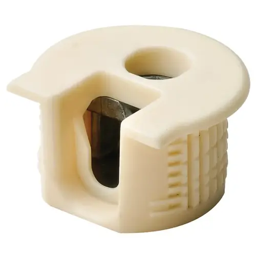 Connector Housing, Rafix 20 System, without Dowel, with Ridge, Plastic 8 mm 12.7 mm +0.2 mm 16 - 26 mm with with Tightening Element, For wood thickness 16 mm, beige Beige Connector Housing, Rafix 20 System, without Dowel, with Ridge, Plastic 8 mm 12.7 mm +0.2 mm 16 - 26 mm with with Tightening Element, For wood thickness 16 mm, beige Beige