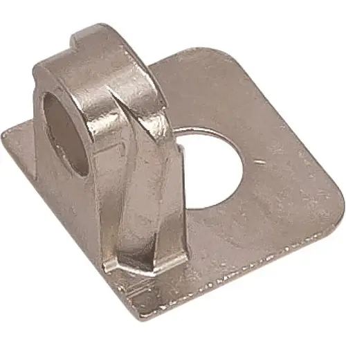 Tab V Support Element, for 5 mm Varianta Screws Zinc, nickel plated, For wood thickness: From 19 mm Nickel plated, Nickel-plated Tab V Support Element, for 5 mm Varianta Screws Zinc, nickel plated, For wood thickness: From 19 mm Nickel plated, Nickel-plated