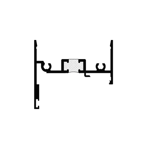 Class I Clear Anodized Compensating Head Channel, F&D - 24-2" Stock Length