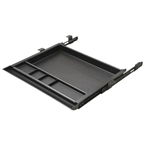 Pencil Drawer, 5 Compartments 463 mm (18 1/4") installed depth, 737 mm (29") extended depth Black