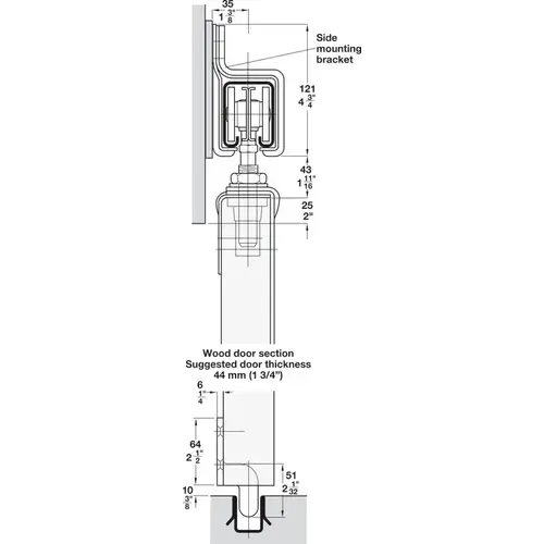Soffit Mounting Bracket, Open, For Parallel and Cross Ear Applications Straightaway 320, Galvanized finish Soffit Mounting Bracket, Open, For Parallel and Cross Ear Applications Straightaway 320, Galvanized finish