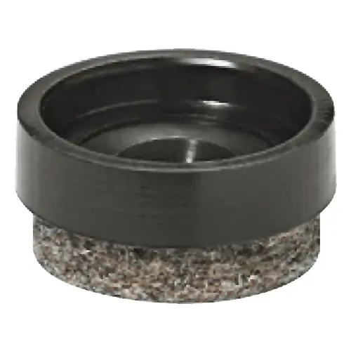 Furniture glide, round, for press fitting diameter 17 mm for smooth, sensitive floors, e.g. parquet, laminate, marble flooring, black, dim. D: diameter 17 mm Natural, Felt: gray Furniture glide, round, for press fitting diameter 17 mm for smooth, sensitive floors, e.g. parquet, laminate, marble flooring, black, dim. D: diameter 17 mm Natural, Felt: gray