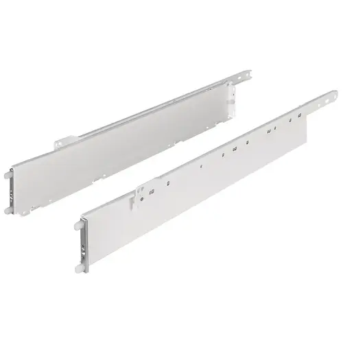 Single-Wall Metal Drawer System, Grass Zargen 6036 (Side Height: 3 3/8") 21" 15 3/4" 400 mm (15 3/4") 400 mm length, model 12849-04 Whit - 2 per pack x10 packs