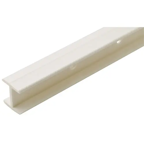 H-Channel Shelf Connector, 12 7/8" Length For use on 3/4" material, White White, white H-Channel Shelf Connector, 12 7/8" Length For use on 3/4" material, White White, white