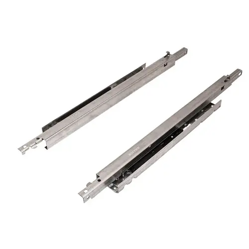 Salice Bottom Mount Concealed Runner, Full Extention, Shelf Push to Close 18" A65579/45 18" length Zinc-plated Pair
