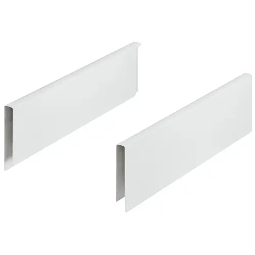 Height Extension Side Panels, Hafele MX 400 mm 15 3/4" For gallery railing system, Length 400 mm (15 3/4"), metallic white White, powder coated Pair