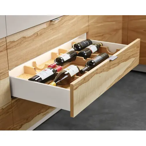 Grass Vionaro Drawer System, Side Height: (9 3/4") 249 mm 15" 380 mm White, drawer length: 381 mm (15") White, Zinc-plated Pair Grass Vionaro Drawer System, Side Height: (9 3/4") 249 mm 15" 380 mm White, drawer length: 381 mm (15") White, Zinc-plated Pair