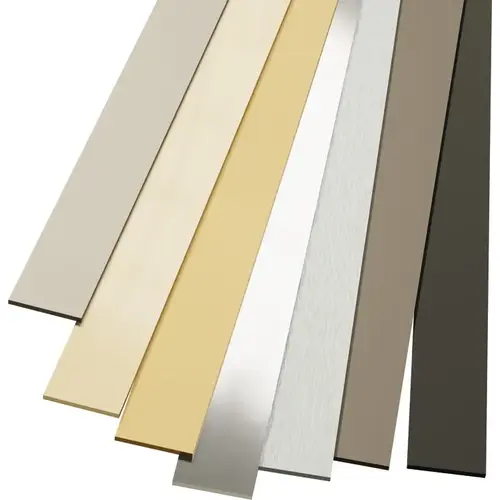 Cabinet Accent Strap, Aluminum 3/4" x 1/16" x 72", Satin brass Satin/Brushed Brass Cabinet Accent Strap, Aluminum 3/4" x 1/16" x 72", Satin brass Satin/Brushed Brass